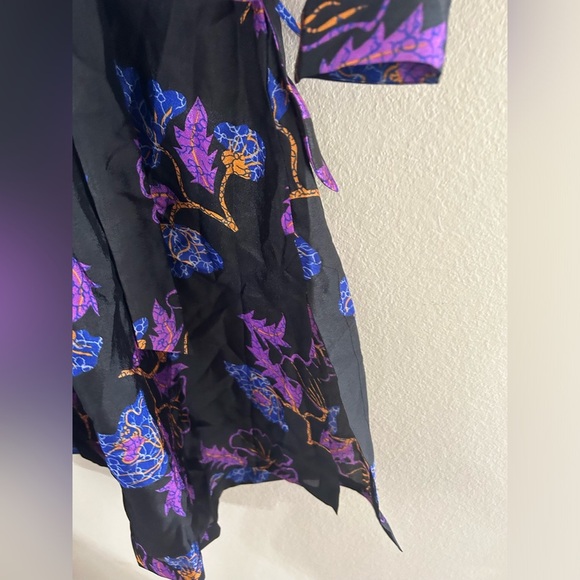NWT BAUM UND PFERDGARTEN Aradin Dress in Black Ginkgo Floral Black Loose Size 36 - Picture 7 of 14
